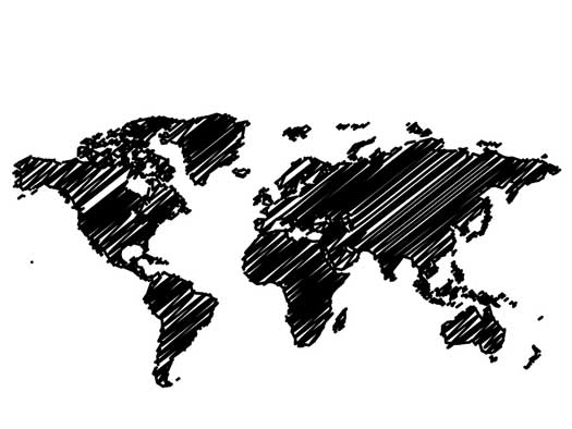 black-and-white-world-map-mural